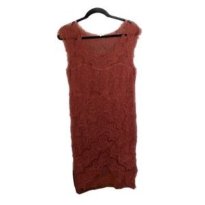 Intimately Free People Brick Red Lace Dress